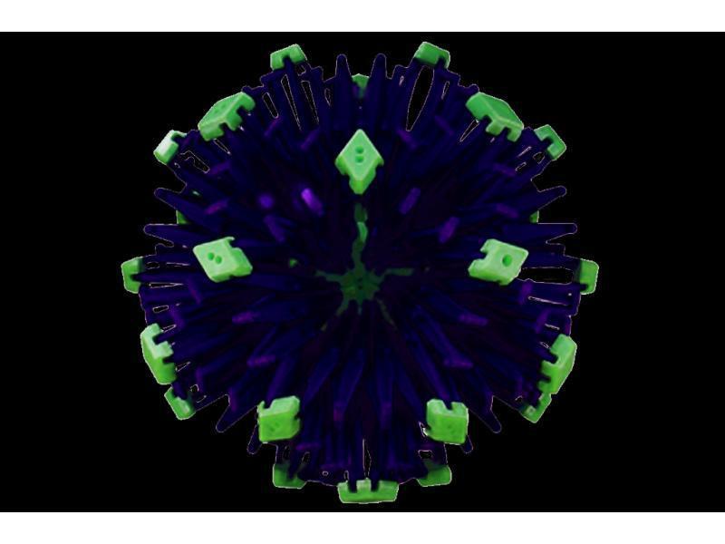 HESHS Hoberman Sphere per bambini, palla da yoga – Glow in The Dark Mini  giocattolo antistress per ansia, prescolare espandibile con bordi lisci,  per ragazzi e ragazze, giocattolo di compleanno : 