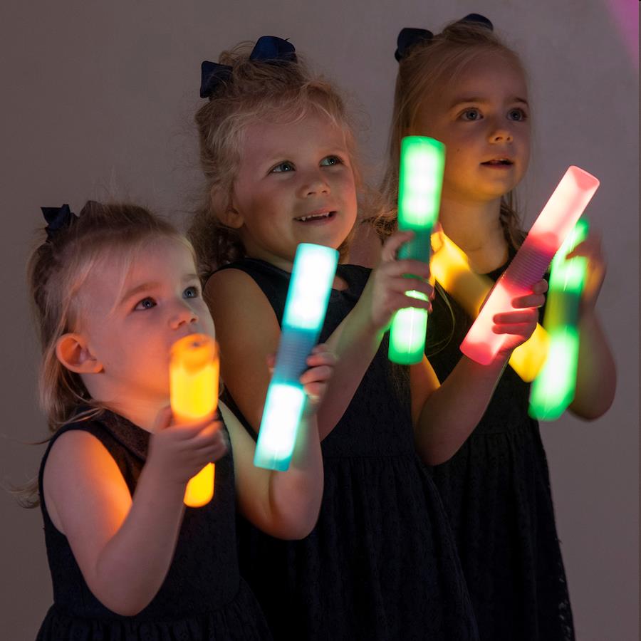 Light Up Glow Cylinders Set of 12