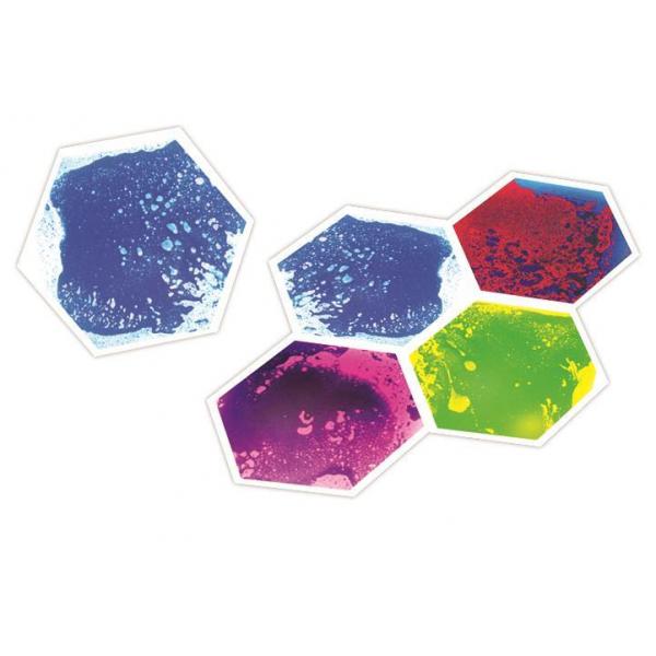 Gel floor tiles hexagonal