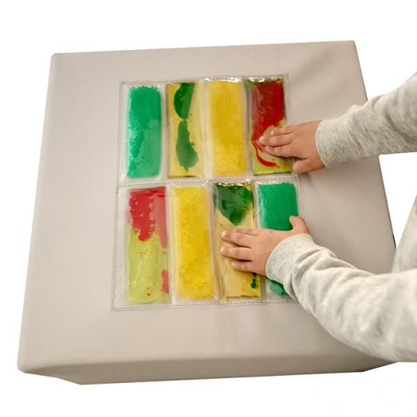 Gel tile in sensory block - multi-colored