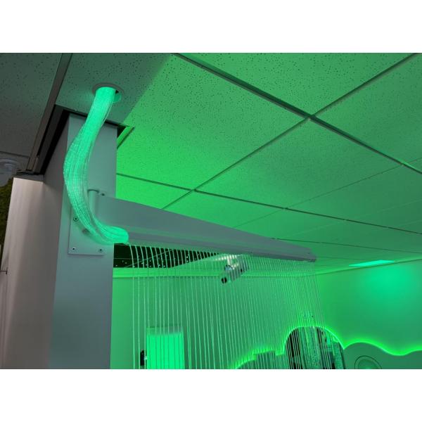 Shimmering curtain set 2 x 1 m with movable rod