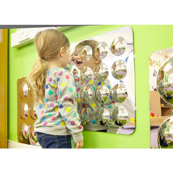 Large 16-Dome Acrylic Mirror 49cm