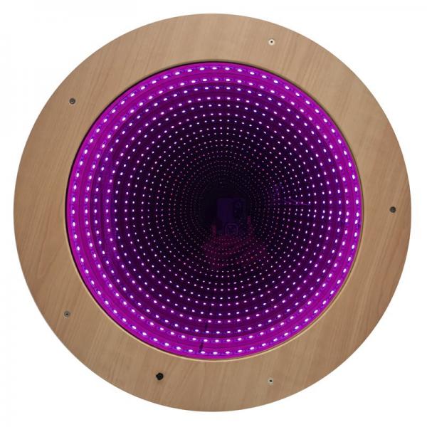 Wooden Infinity Mirror Tile with remote