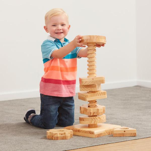 Wooden Twist & Turn Tower