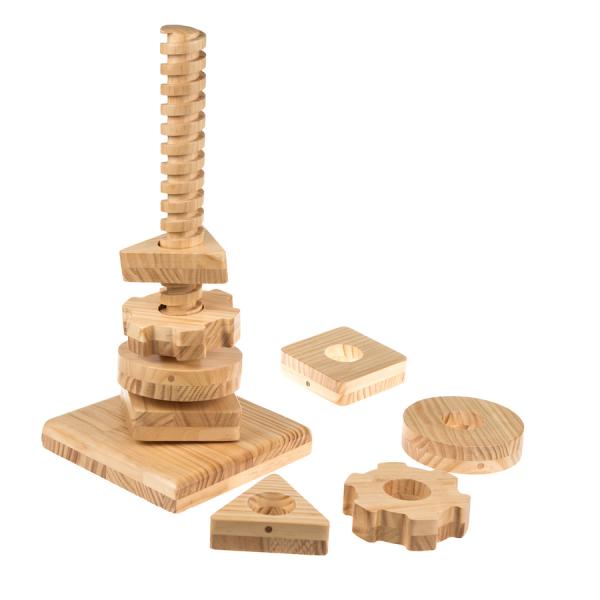 Wooden Twist & Turn Tower