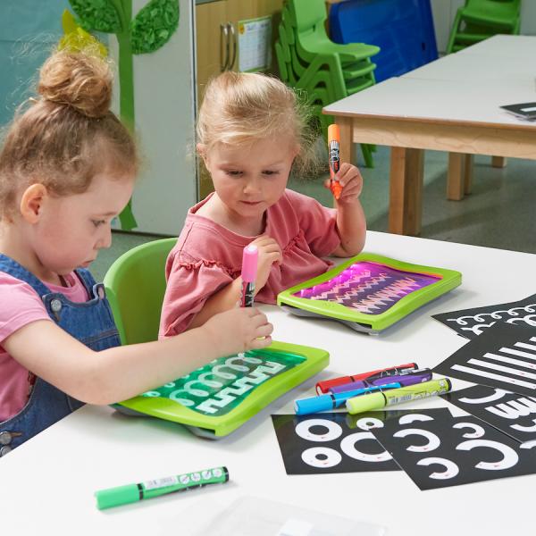 Card inserts for illuminated drawing boards - patterns