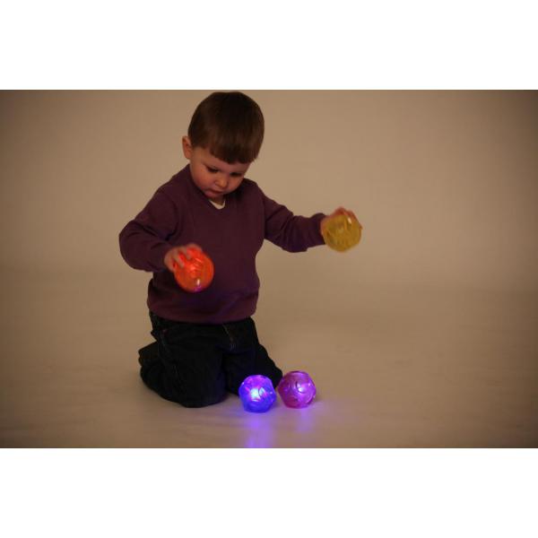 Small Sensory Light Balls - set of 4