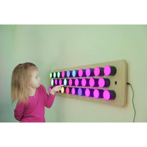 Rotating colour spectrum light panel