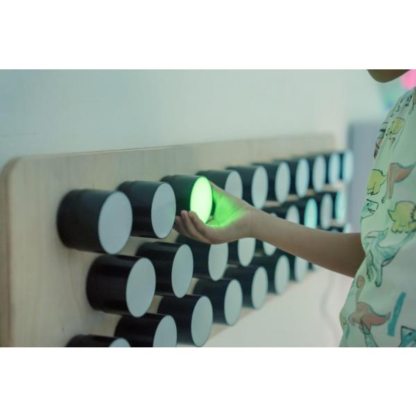 Rotating colour spectrum light panel