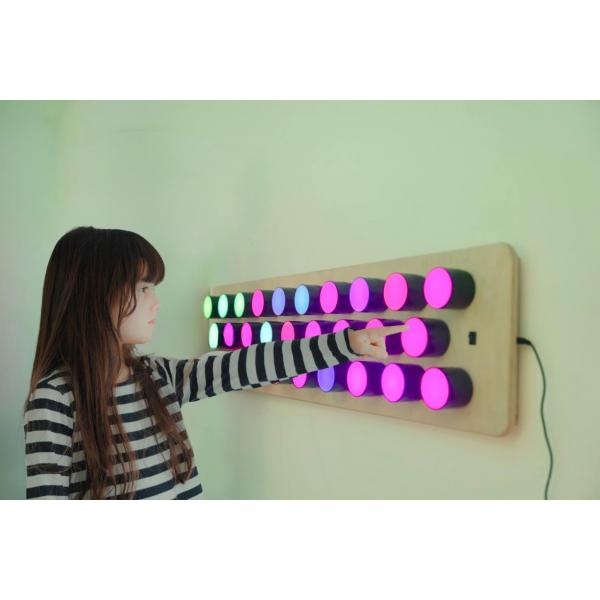 Rotating colour spectrum light panel