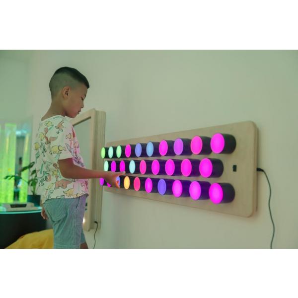 Rotating colour spectrum light panel