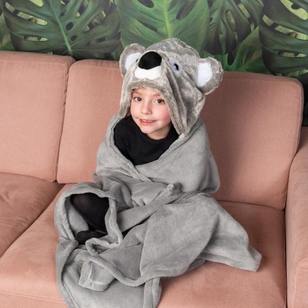 Cuddly blanket with hood - koala