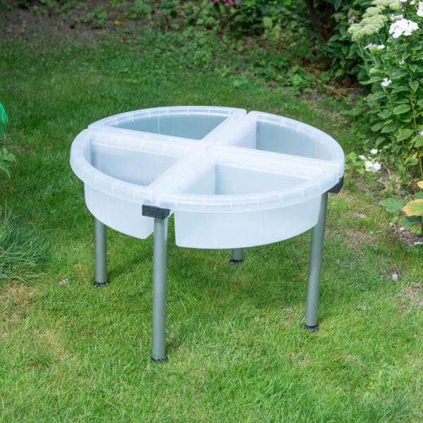 Discovery Quadrant Trays & Stand - Transparent