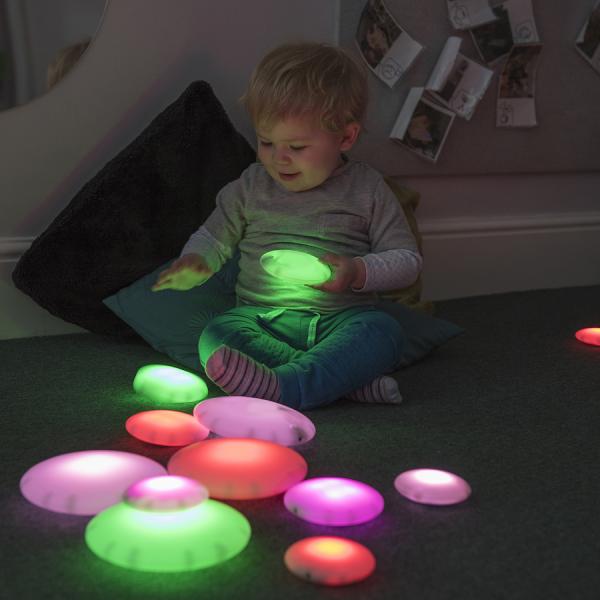 Illuminated Sensory Glow Pebbles