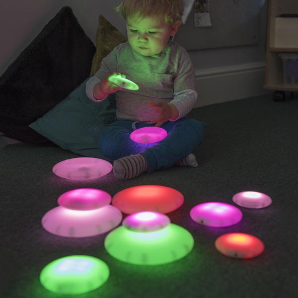 Illuminated Sensory Glow Pebbles