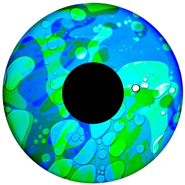 Magnetic Liquid Mood Wheels - Aqua-Green