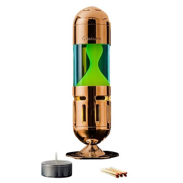 Buy Mathmos POD Lava Lamp on Candle Copper Blue / Nenko