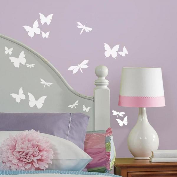 Wall sticker Butterflies and Dragonflies- glow in the dark
