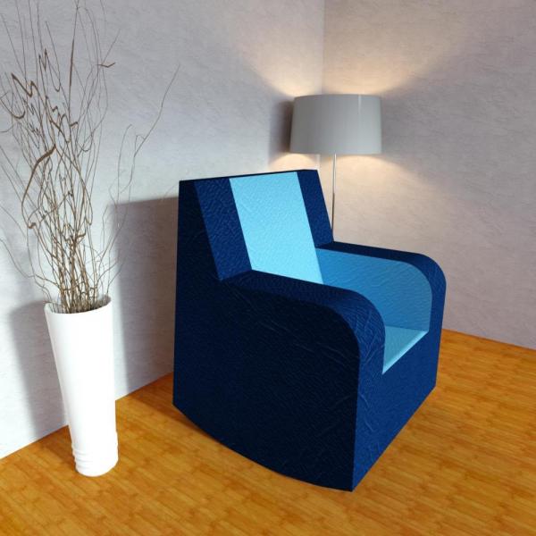 Rocking chair straight - pvc