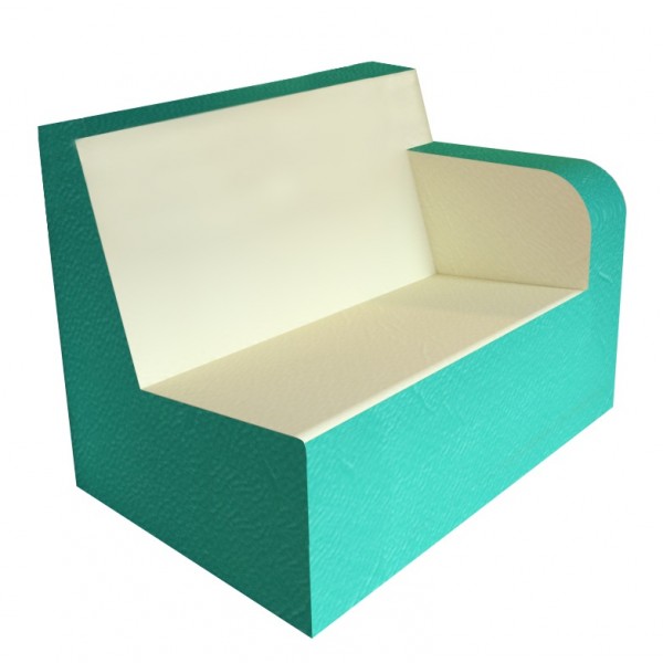 Nenko high back 2-Seater + left armrest