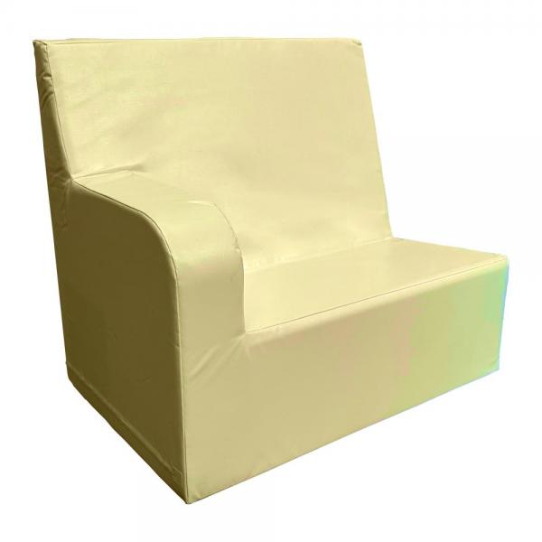 Nenko high back 2-seater, right armrest - cream