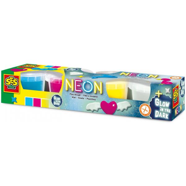 Neon and Glow in the dark play dough