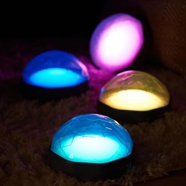 Light up recordable domes