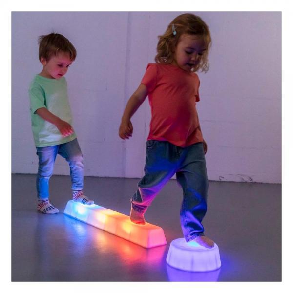 Round glowing sensory stepping stones