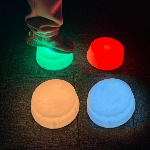 Round glowing sensory stepping stones