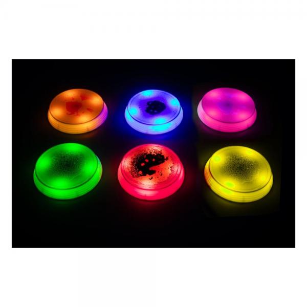 Round sensory LED balance stones with liquid