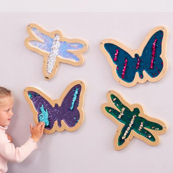 Sensory wallsigns - butterflies  and dragonflies