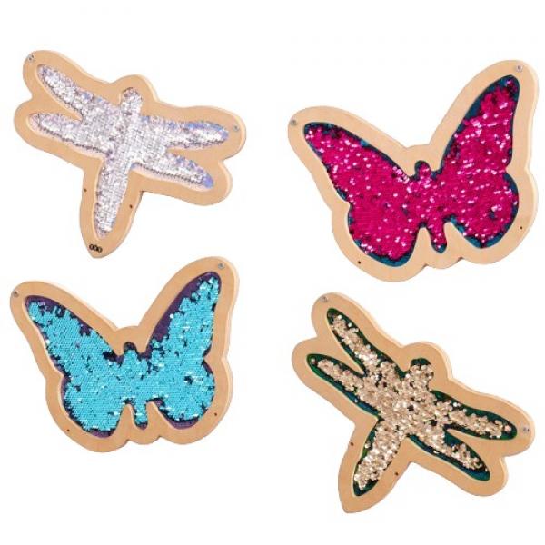 Sensory wallsigns - butterflies  and dragonflies