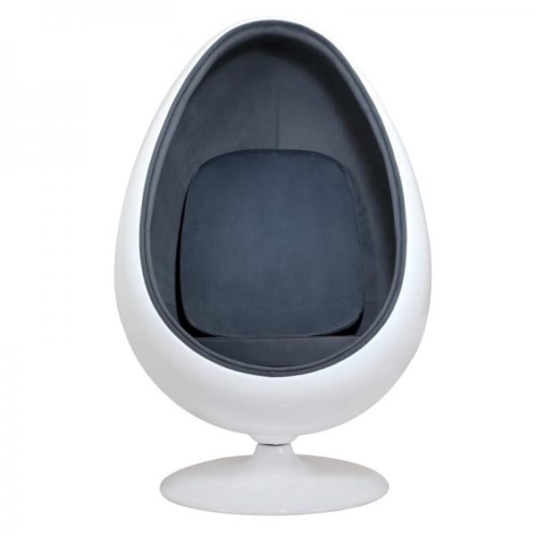 Pod Ball Chair Sensory Retro Egg Shape - grey