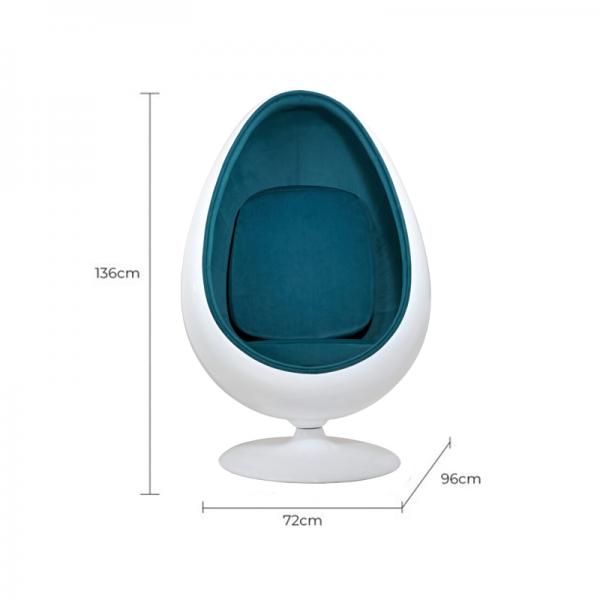 Pod Ball Chair Sensory Retro Egg Shape - green