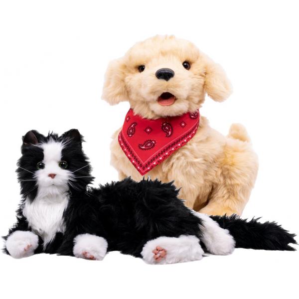 Set - Interactive pets (dog + black cat)