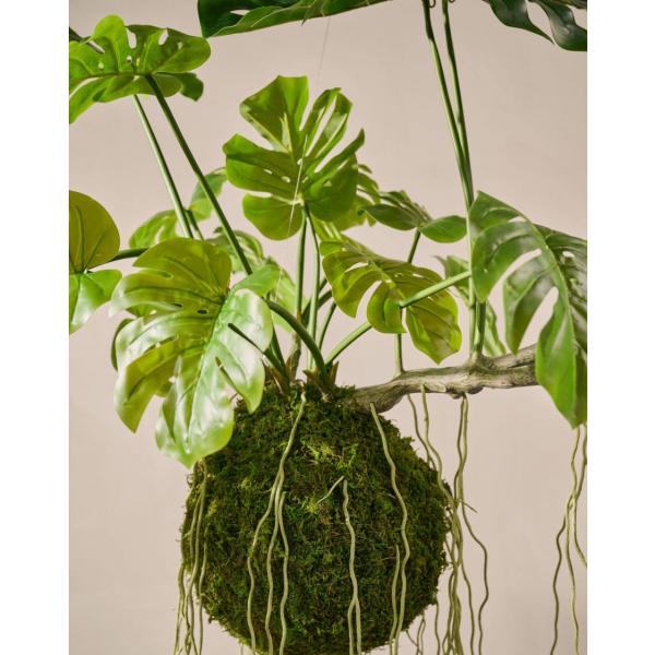 Silk-ka Artificial Hanging Monstera Plant Green – 80 cm