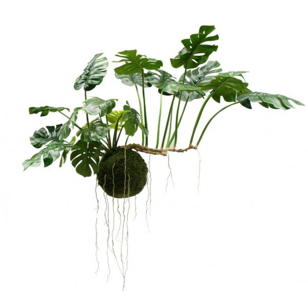 Silk-ka Artificial Hanging Monstera Plant Green – 80 cm