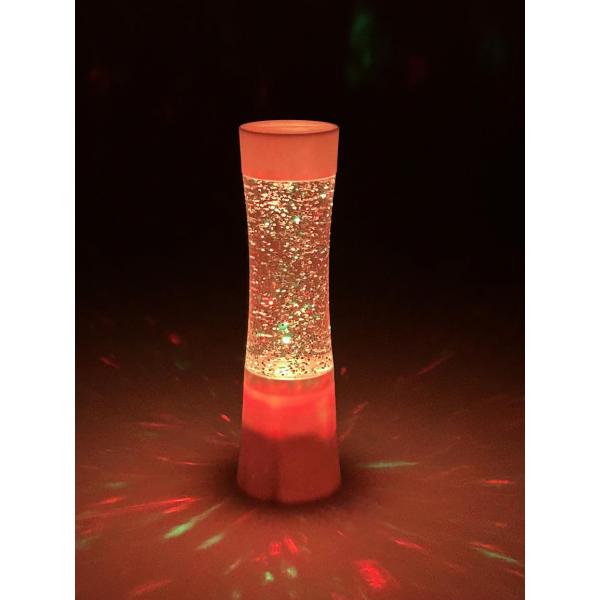 White Shake and Shine Glitter Lamp