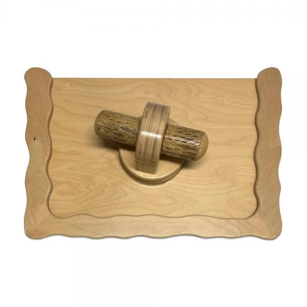 Activity panel rainmaker with wooden frame