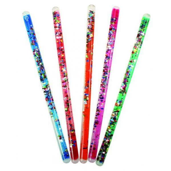 Spiral glitter wands - set of 4