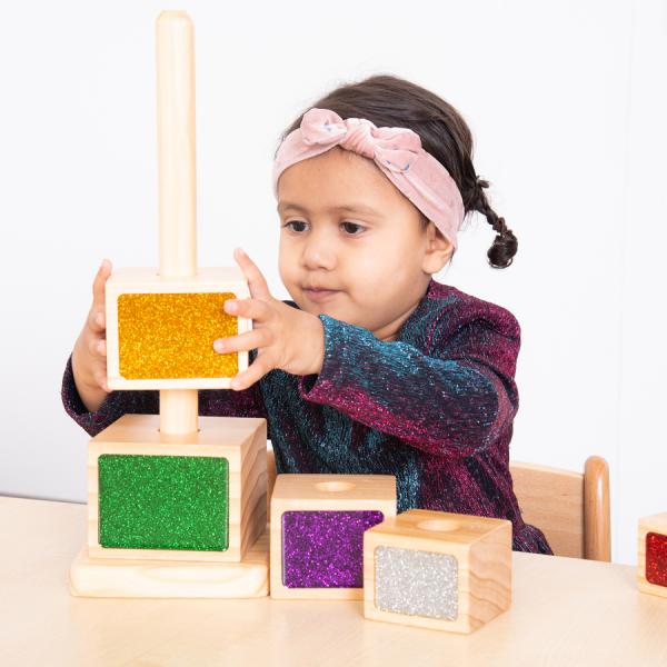 Stacking tower glitter