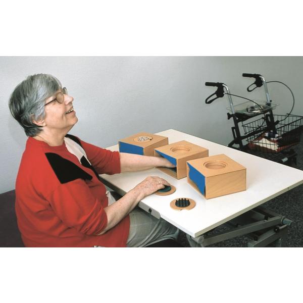 Tactile boxes for hand and foot perception