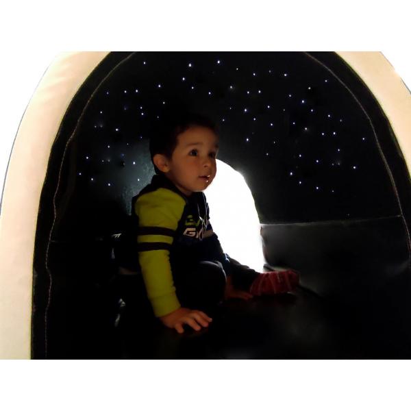 Tunnel with light stars