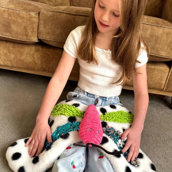 Weighted tactile butterfly with glitter