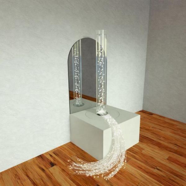 Wall module basic with Optic fibres