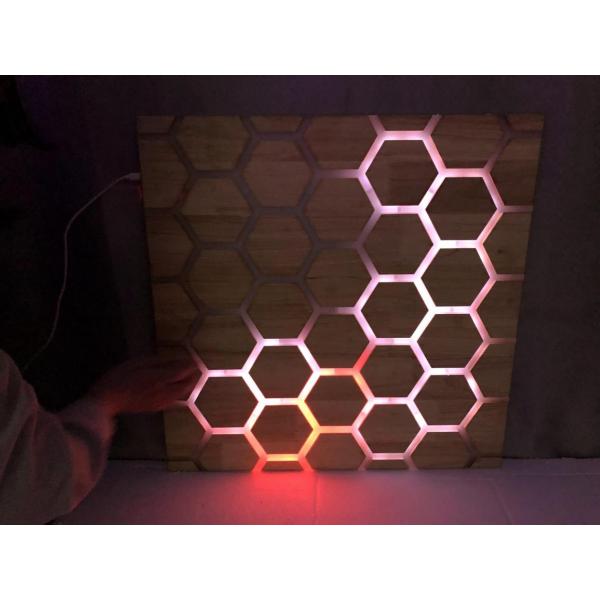 Touch Interactive Honeycomb Panel, Wall Mounted