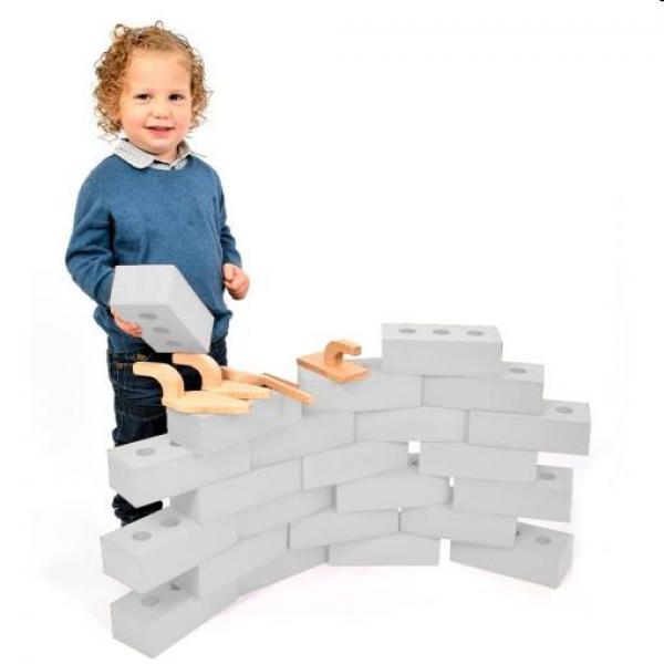 White foam bricks