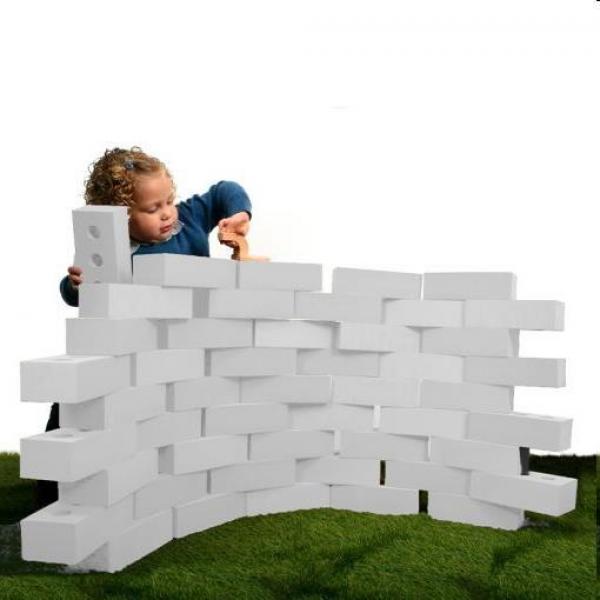 White foam bricks