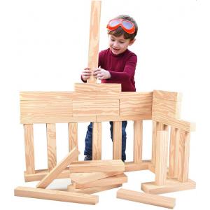 Construction set wooden beams