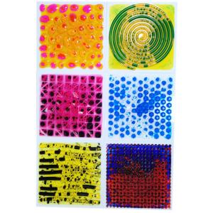 Textured sensory liquid tiles - set of 6